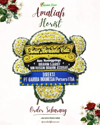 Papan Bunga Duka di Merjosari